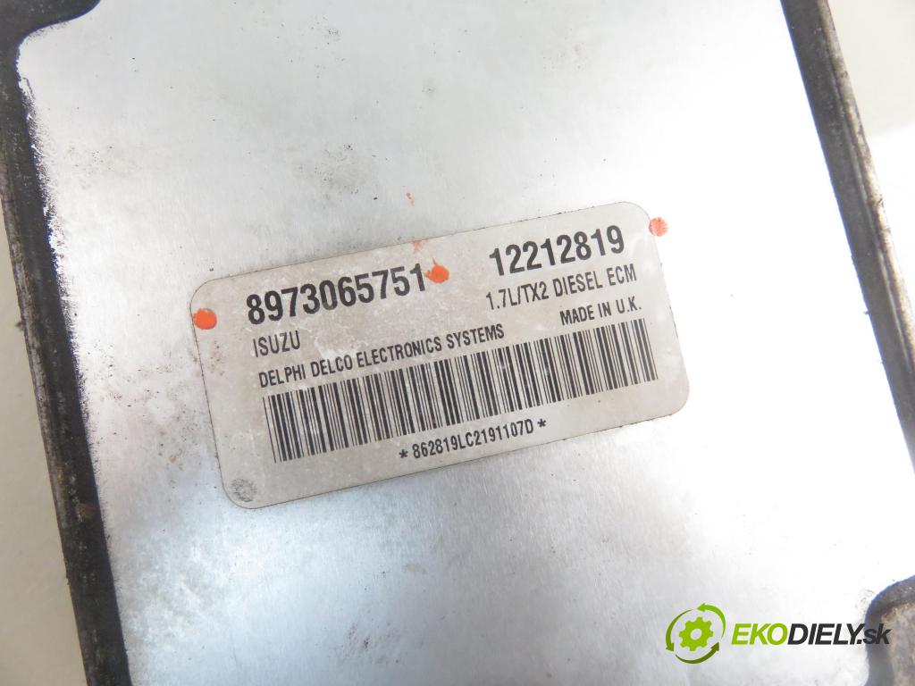 OPEL ASTRA G liftback (T98) HB 1999 55,00 1.7 DTI 16V - Y 17 DT 1686,00 Riadiaca jednotka Motor 8973065751 ; 12212819