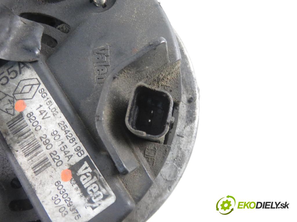 RENAULT ESPACE IV (JK0/1_) MINIVAN 2003 110,00 2.2 dCi (JK0H) 150 - G9T 742 2188,00 Alternátor 8200290220 ; 2542819B (Alternátory)