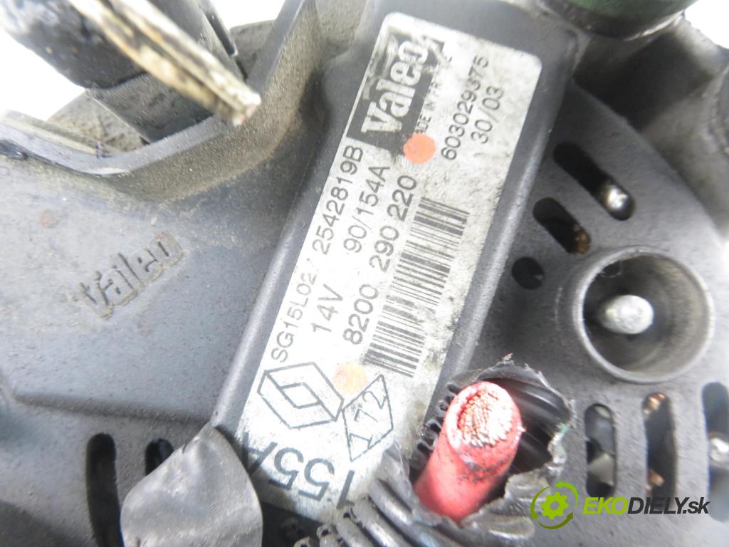 RENAULT ESPACE IV (JK0/1_) MINIVAN 2003 110,00 2.2 dCi (JK0H) 150 - G9T 742 2188,00 Alternátor 8200290220 ; 2542819B (Alternátory)