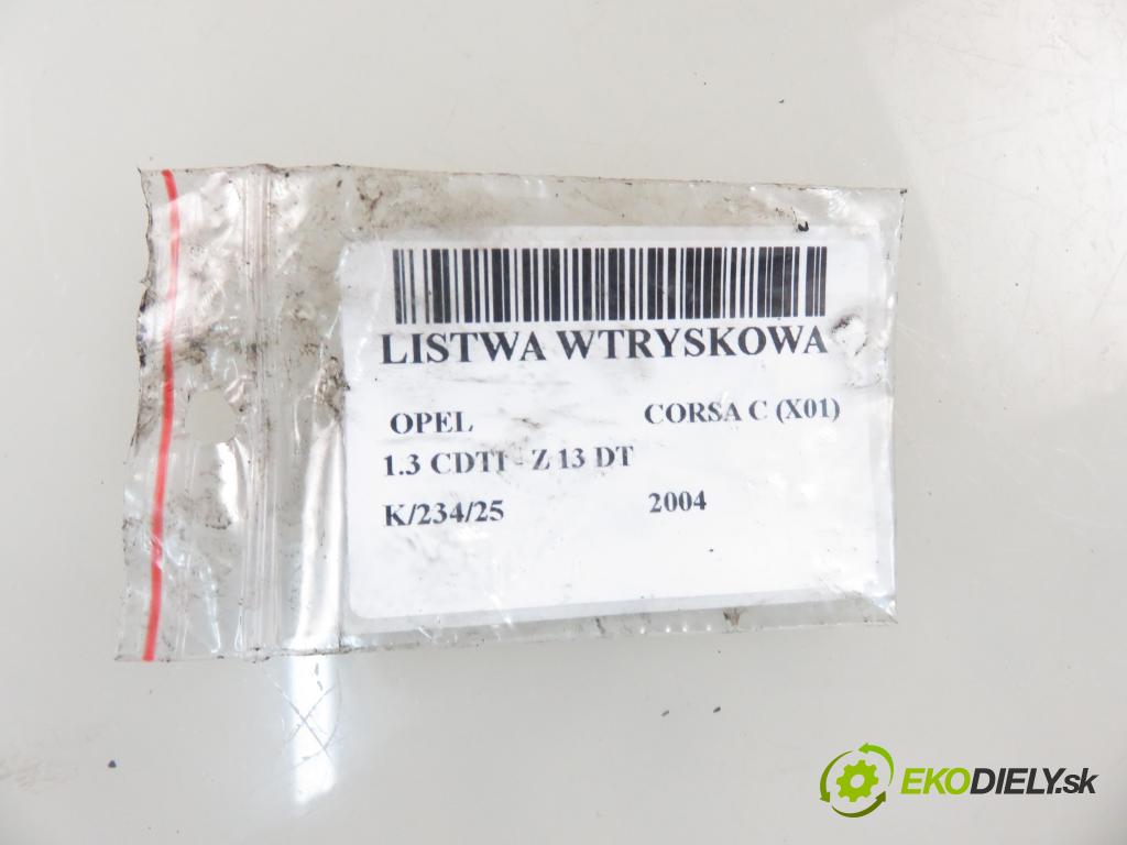 OPEL CORSA C (X01) HB 2004 51,00 1.3 CDTI - Z 13 DT 1248,00 Lišta vstrekovacia 0281002584 ; 0445214044 ; 46817523 (Vstrekovacie lišty)