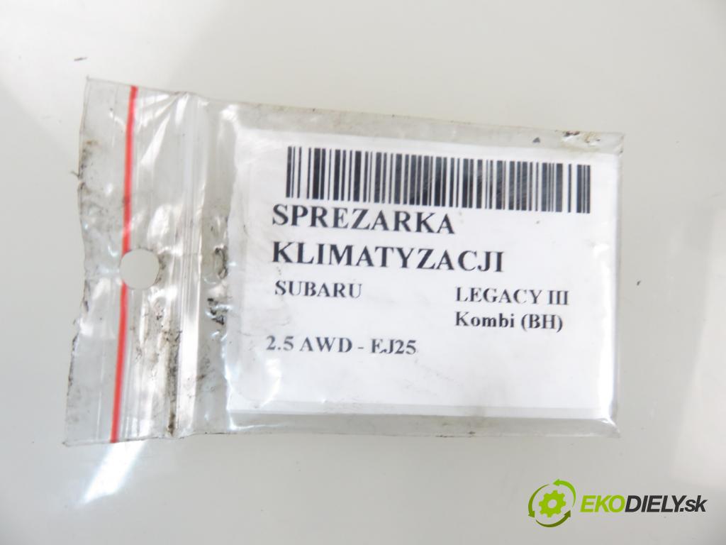 SUBARU LEGACY III Kombi (BH) KOMBI 2002 115,00 2.5 AWD - EJ25 2457,00 KOMPRESOR: klimatizácie 5062214061 ; 5060216180 ; 73110AE050 (Kompresory klimatizácie)