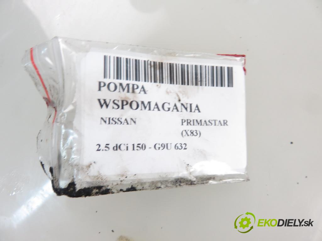 NISSAN PRIMASTAR Skrzynia (X83) FURGON 2008 0,00 2.5 dCi 115 - G9U 630 2464,00 Pumpa servočerpadlo  (Servočerpadlá, pumpy riadenia)