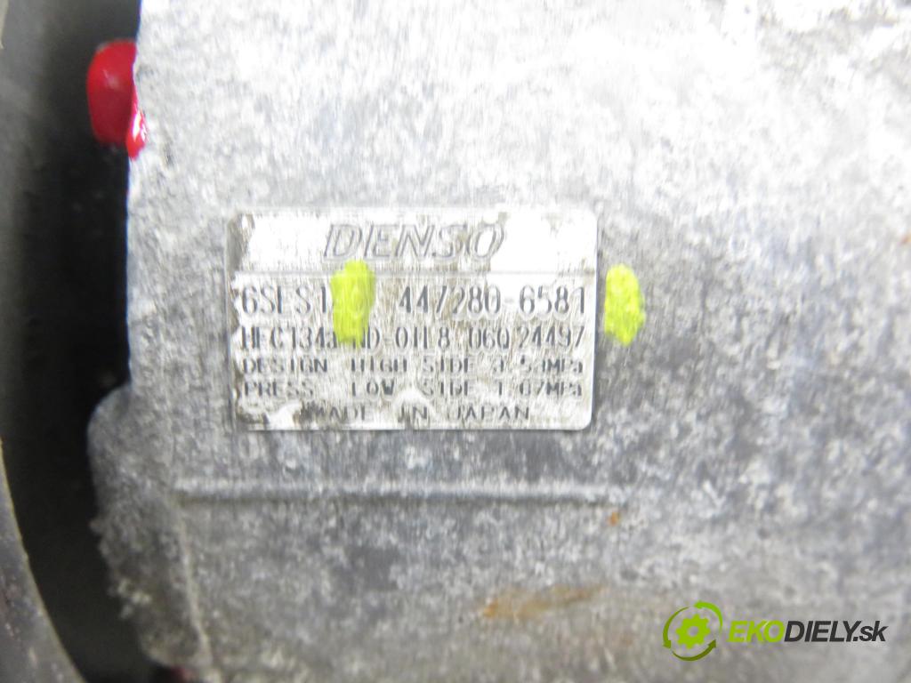 TOYOTA AURIS TOURING SPORTS (_E18_) KOMBI 2013 97,00 1.6 Valvematic 132 - 1ZR-FAE 1598,00 KOMPRESOR: klimatizácie 4472806581 (Kompresory klimatizácie)