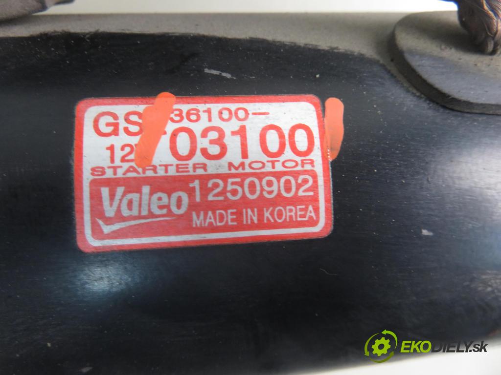 HYUNDAI i20 (PB, PBT) HB 2012 63,00 1.2 - G4LA 1248,00 startér 3610003100 (Startér)