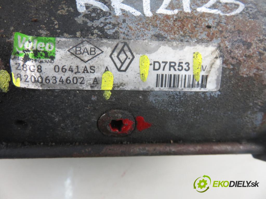 NISSAN PRIMASTAR Skrzynia (X83) FURGON 2008 0,00 2.5 dCi 115 - G9U 630 2464,00 Štartér 8200634602A ; D7R53 (Štartéry)
