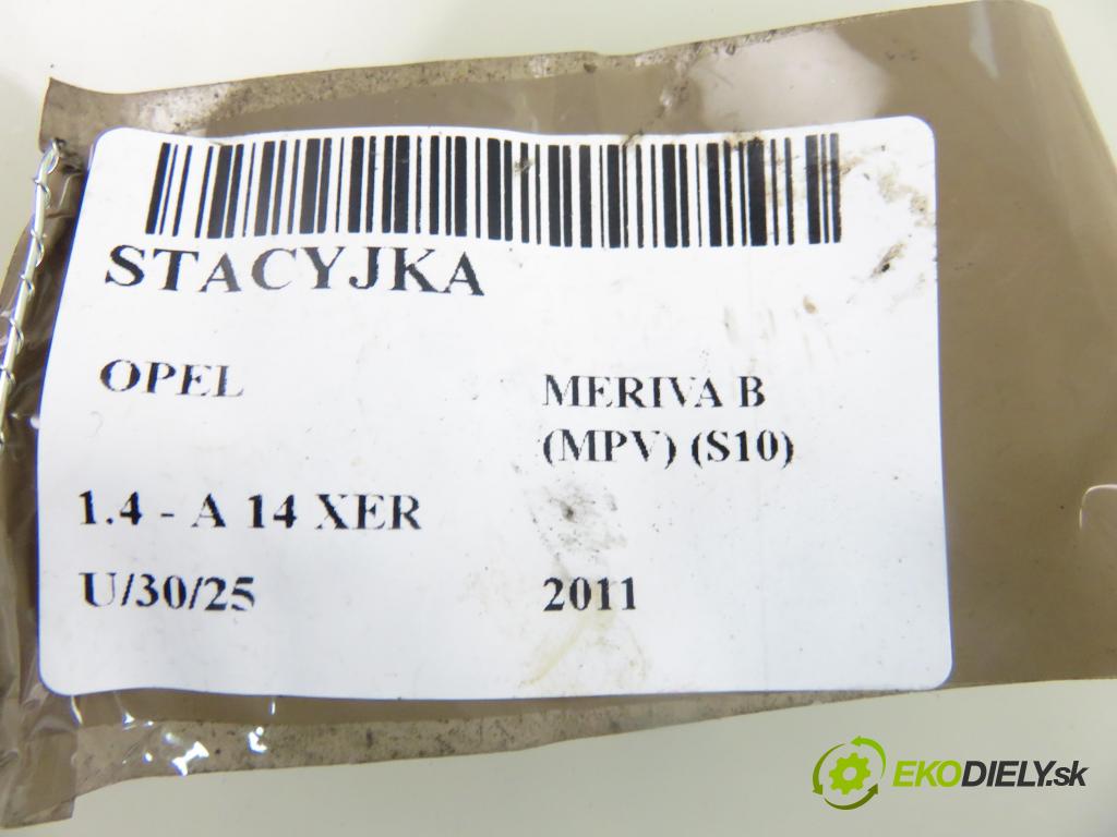 OPEL MERIVA B nadwozie wielkoprzestrzenne (MPV) (S10) MINIVAN 2011 74,00 1.4 - A 14 XER 1398,00 spinačka 13363600 (Spínacia skrinka a kľúč)