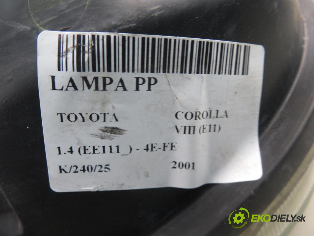 TOYOTA COROLLA Liftback (_E11_) LIFTBACK 2001 63,00 1.4 (EE111_) - 4E-FE 1332,00 světlo PP 89003462