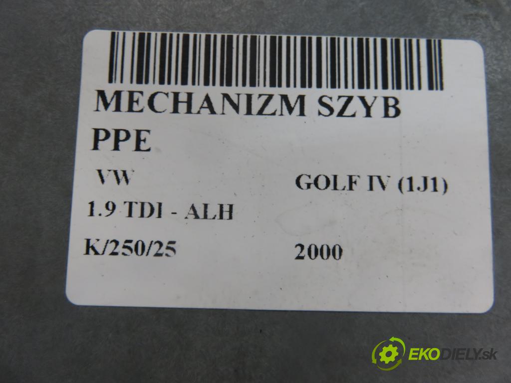 VW GOLF IV (1J1) HB 2000 66,00 1.9 TDI 90 - ALH 1896,00 mechanismus oken PPE 1J4837730AA ; 1J1959802D ; 1J4837756F