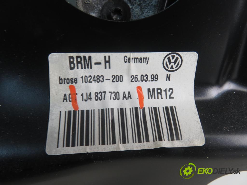 VW GOLF IV (1J1) HB 1999 81,00 1.9 TDI - AHF 1896,00 mechanismus oken PPE 1J4837730AA ; 1J1959802D