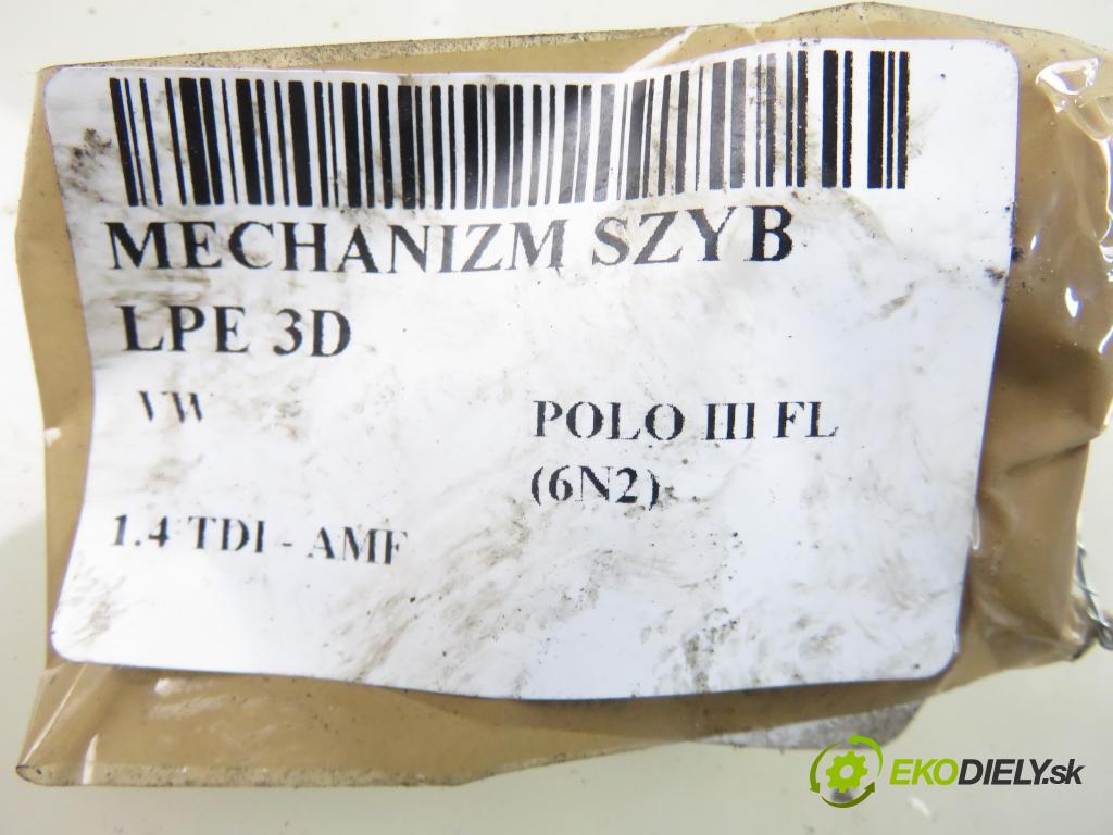 VW POLO (6N2) HB 2001 55,00 1.4 TDI - AMF 1422,00 mechanismus oken 3D 6N3959801D