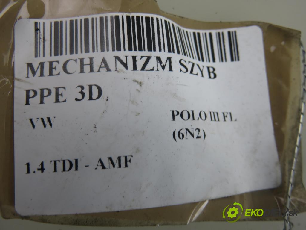 VW POLO (6N2) HB 2001 55,00 1.4 TDI - AMF 1422,00 motorek sťahovaní oken PP 6N3959802D