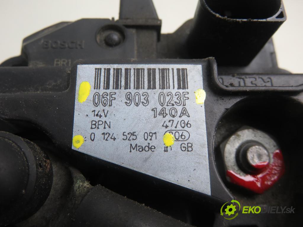 SEAT LEON (1P1) HB 2006 77,00 1.9 TDI - BLS 1896,00 Alternátor 06F903023F ; 0124525091 (Alternátory)