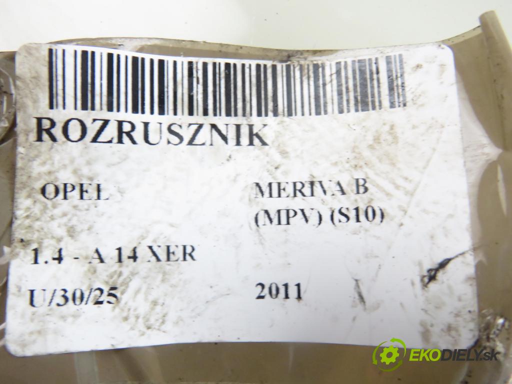OPEL MERIVA B nadwozie wielkoprzestrzenne (MPV) (S10) MINIVAN 2011 74,00 1.4 - A 14 XER 1398,00 Štartér 55578921 ; 0001107522 (Štartér)