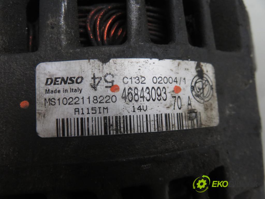 FIAT PANDA (169_) HB 2004 40,00 1.1 54 - 187 A1.000 1108,00 Alternátor 46843093 ; MS1022118220 (Alternátory)