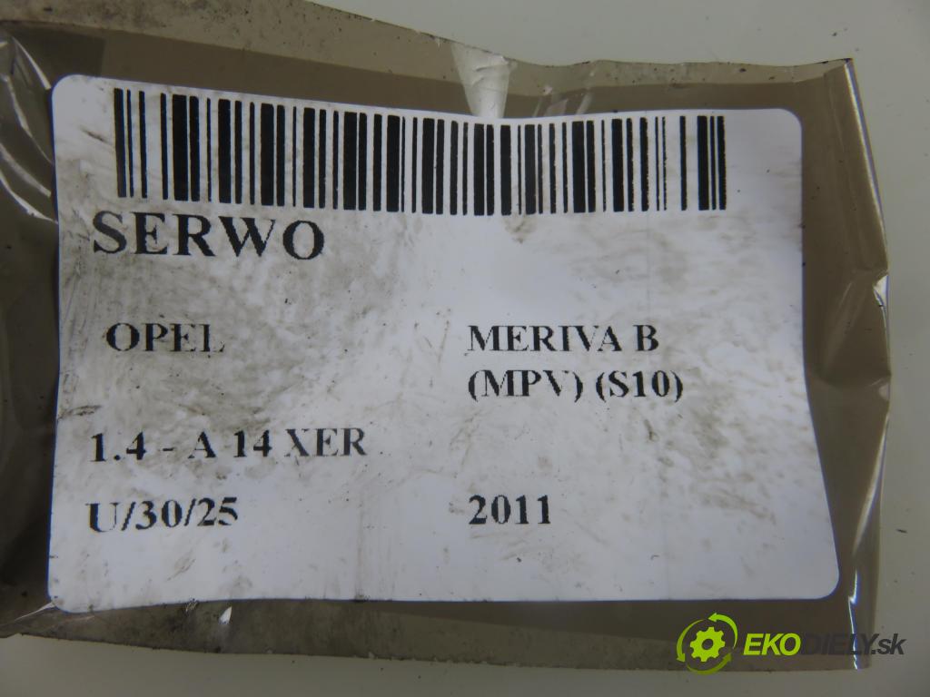OPEL MERIVA B nadwozie wielkoprzestrzenne (MPV) (S10) MINIVAN 2011 74,00 1.4 - A 14 XER 1398,00 Posilovač 13257628BJ (Servočerpadlá, pumpy riadenia)