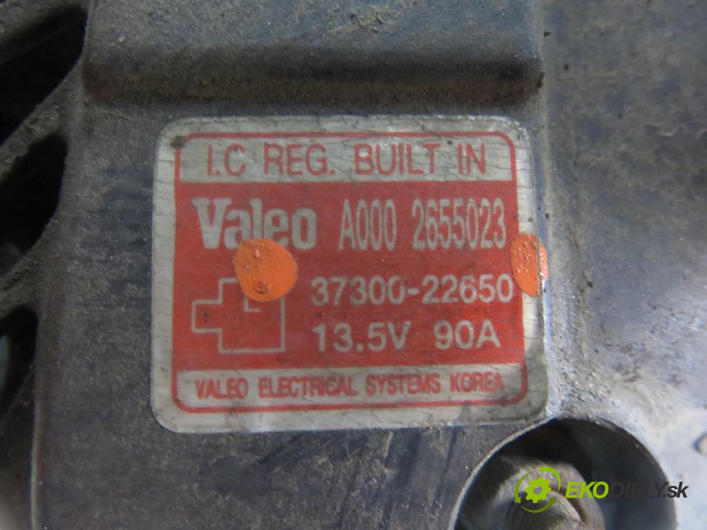 HYUNDAI GETZ (TB) HB 2004 60,00 1.3 12V 82 - G4EA 1341,00 Alternátor 3730022650 (Alternátory)