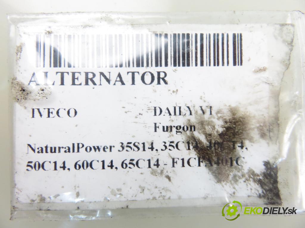 IVECO DAILY VI Furgon FURGON 2020 100,00 3.0 NaturalPower 136 - F1CFA401C 2998,00 Alternátor 5801526032 ; FGN18S108 (Alternátory)