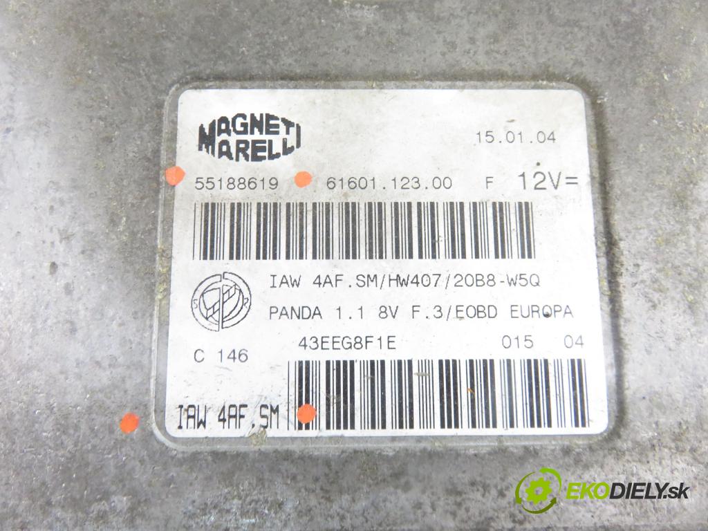 FIAT PANDA (169_) HB 2004 40,00 1.1 54 - 187 A1.000 1108,00 Riadiaca jednotka Motor 55188619 ; IAW4AFSM