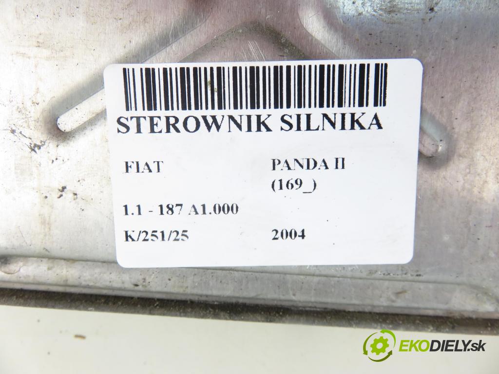 FIAT PANDA (169_) HB 2004 40,00 1.1 54 - 187 A1.000 1108,00 Riadiaca jednotka Motor 55188619 ; IAW4AFSM