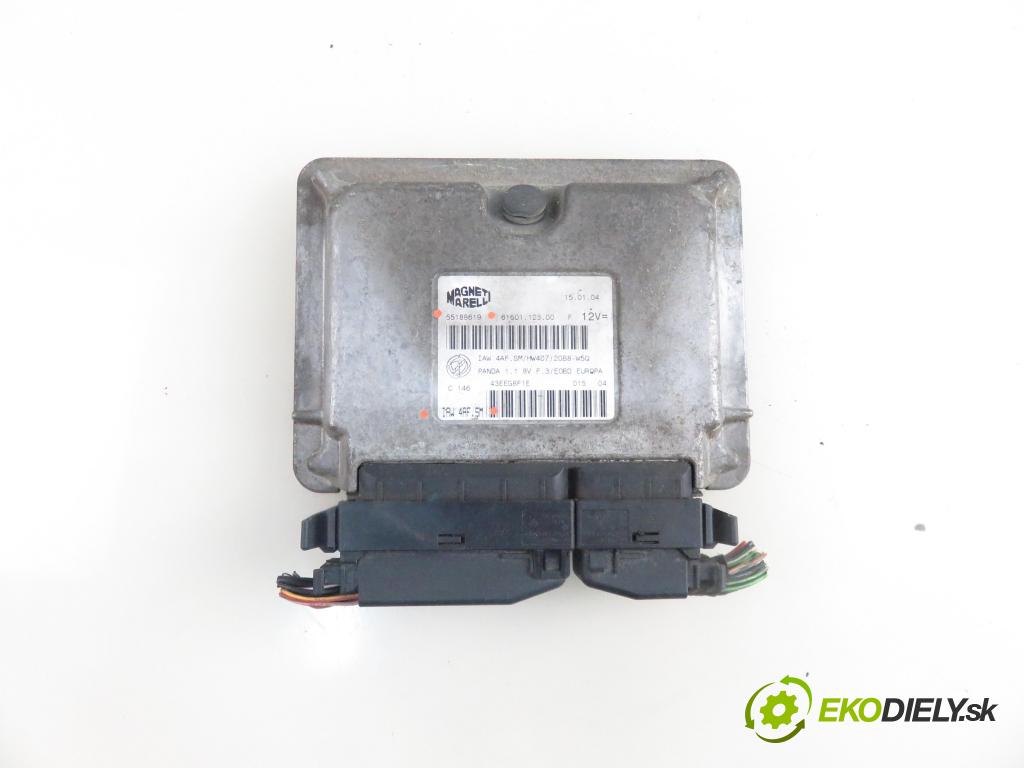 FIAT PANDA (169_) HB 2004 40,00 1.1 54 - 187 A1.000 1108,00 Riadiaca jednotka Motor 55188619 ; IAW4AFSM