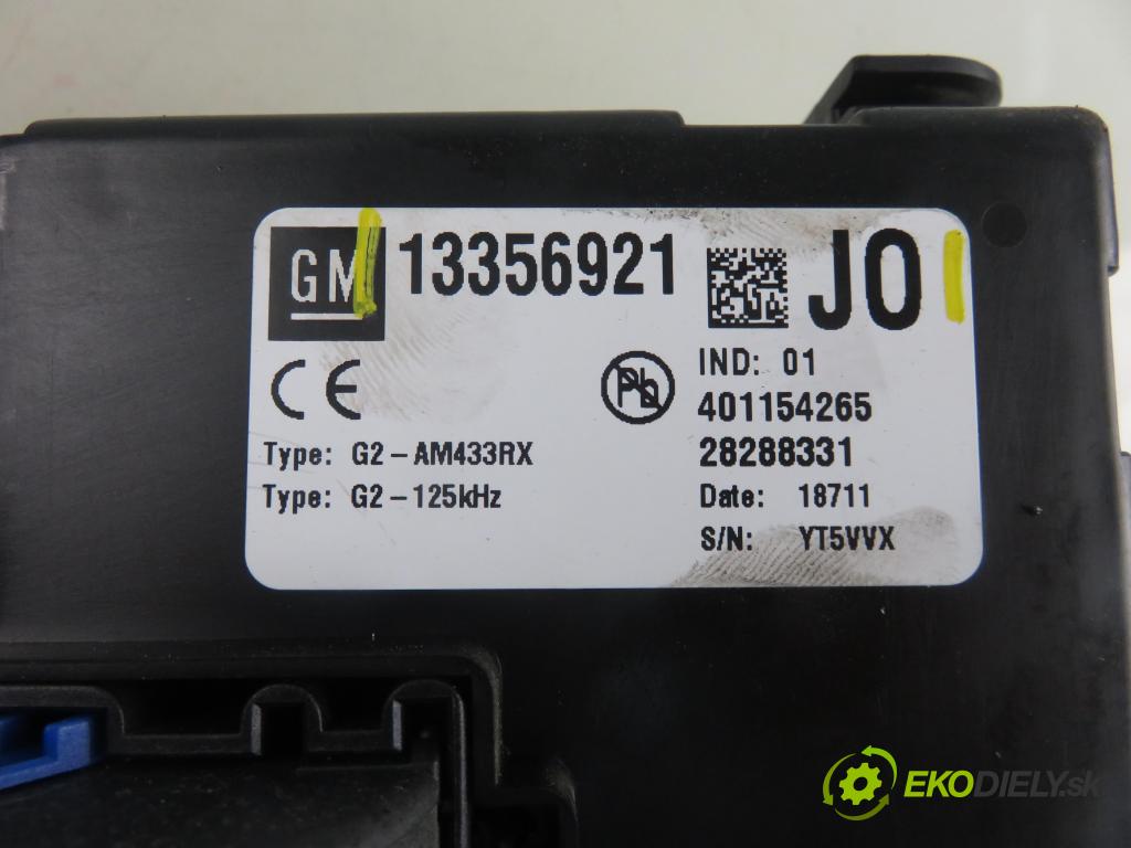 OPEL MERIVA B nadwozie wielkoprzestrzenne (MPV) (S10) MINIVAN 2011 74,00 1.4 - A 14 XER 1398,00 MODUL BSI 13356921 ; 13356921JO