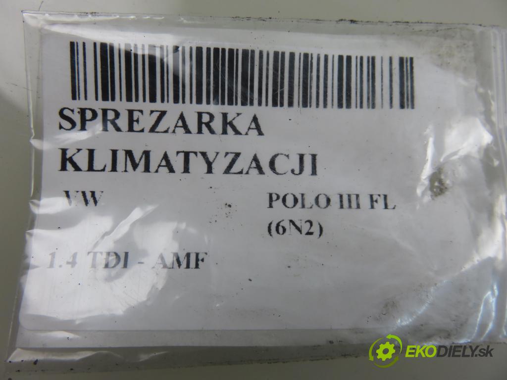 VW POLO (6N2) HB 2001 55,00 1.4 TDI - AMF 1422,00 KOMPRESOR: klimatizácie 6N0820803B (Kompresory klimatizácie)