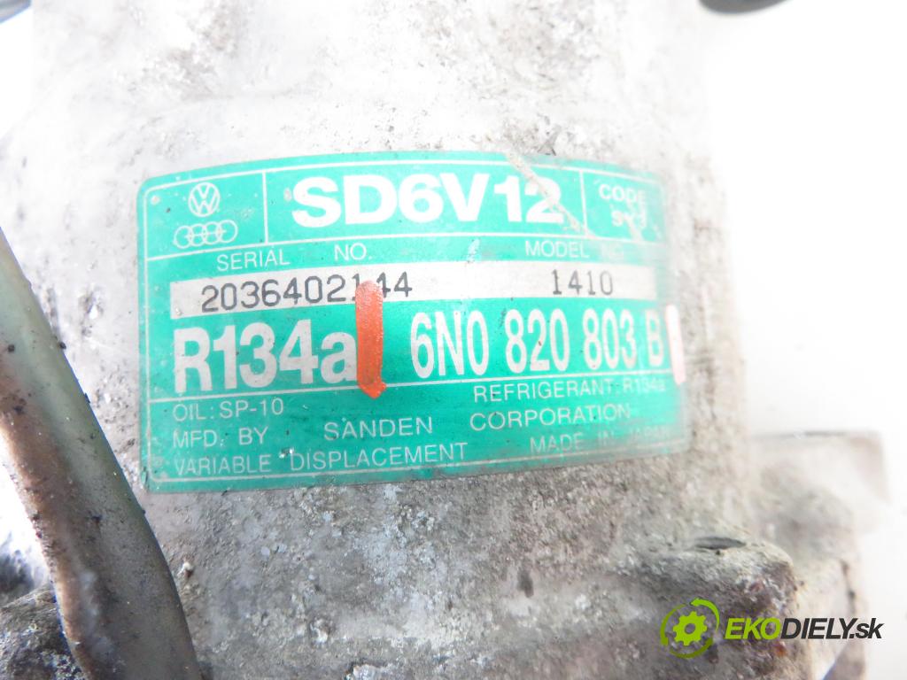 VW POLO (6N2) HB 2001 55,00 1.4 TDI - AMF 1422,00 KOMPRESOR: klimatizácie 6N0820803B (Kompresory klimatizácie)