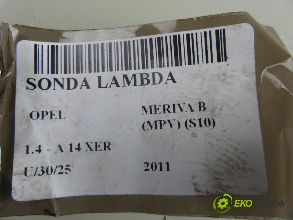 OPEL MERIVA B nadwozie wielkoprzestrzenne (MPV) (S10) MINIVAN 2011 74,00 1.4 - A 14 XER 1398,00 sonda lambda 0258986729 (Lambda sondy)