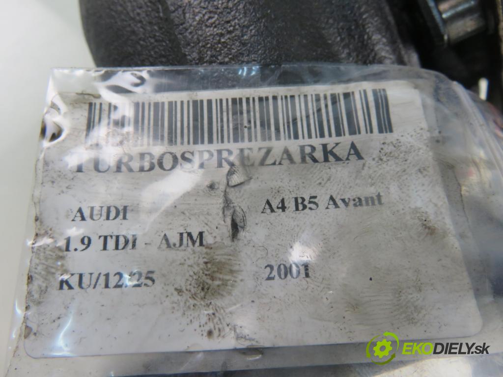 AUDI A4 Avant (8D5, B5) KOMBI 2001 85,00 1.9 TDI - AJM 1896,00 RYCHLONABÍJEČKA: 028145702R (Turbodúchadla (kompletní))