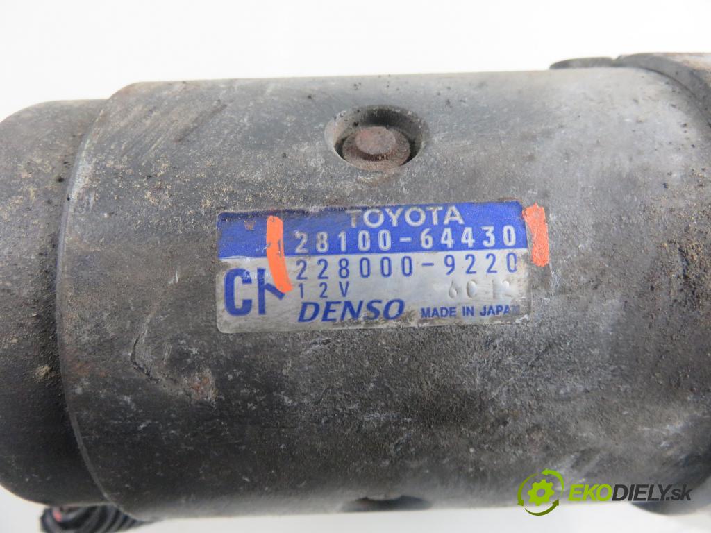 TOYOTA AVENSIS VERSO (_M2_) MINIVAN 2002 85,00 2.0 D (CLM20_) - 1CD-FTV 1995,00 Štartér 2810064430 ; 2280009220 (Štartéry)