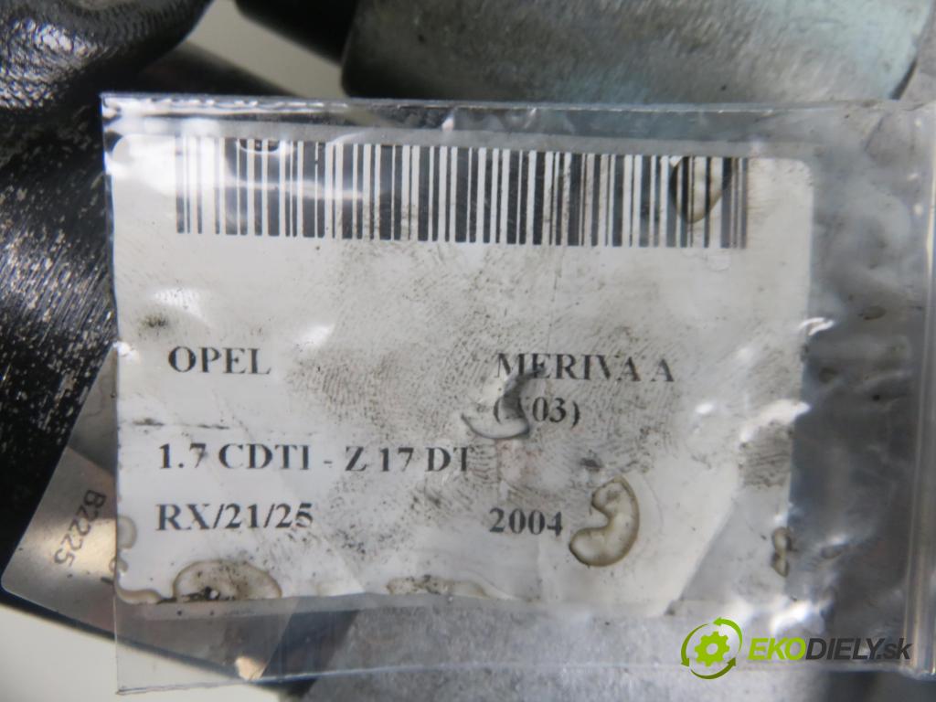 OPEL MERIVA A nadwozie wielkoprzestrzenne (MPV) (X03) HB 2004 74,00 1.7 CDTI 101 - Z 17 DT 1686,00 Štartér 93169014 ; 0986022033 (Štartéry)