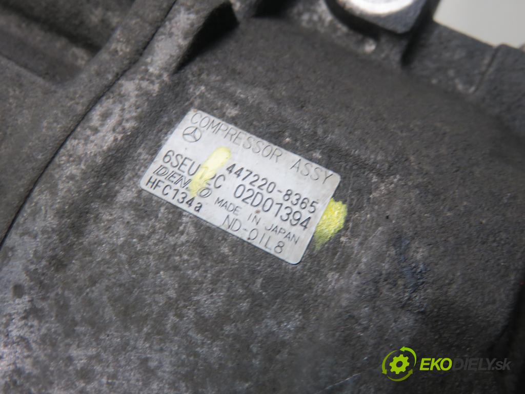 MERCEDES-BENZ KLASA A (W168) HB 2002 70,00 A 170 CDI 95 - OM 668.942 1689,00 KOMPRESOR: klimatizácie 4472208365 (Kompresory klimatizácie)