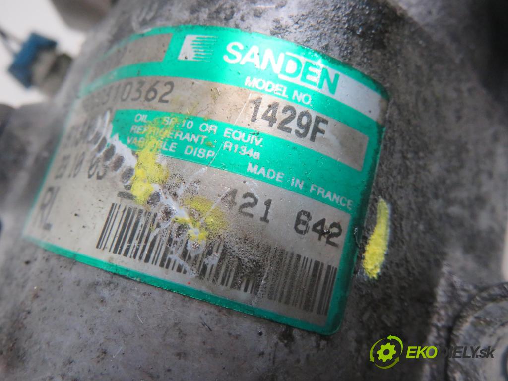 OPEL MERIVA A nadwozie wielkoprzestrzenne (MPV) (X03) HB 2004 74,00 1.7 CDTI 101 - Z 17 DT 1686,00 KOMPRESOR: klimatizace SD6V12 (Kompresor klimatizace)