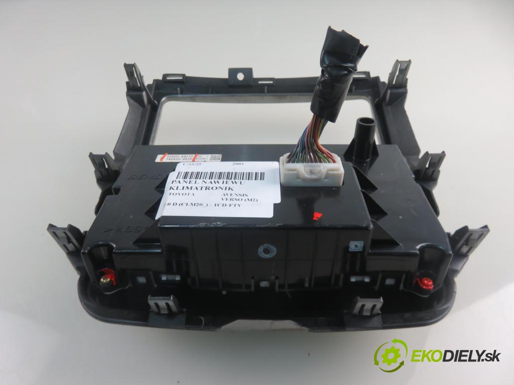 TOYOTA AVENSIS VERSO (_M2_) MINIVAN 2002 85,00 2.0 D (CLM20_) - 1CD-FTV 1995,00 Panel kúrenia KLIMATRONIK 5590044270 ; 1464309625