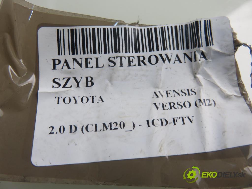 TOYOTA AVENSIS VERSO (_M2_) MINIVAN 2002 85,00 2.0 D (CLM20_) - 1CD-FTV 1995,00 Panel ovládaní oken 8404044030