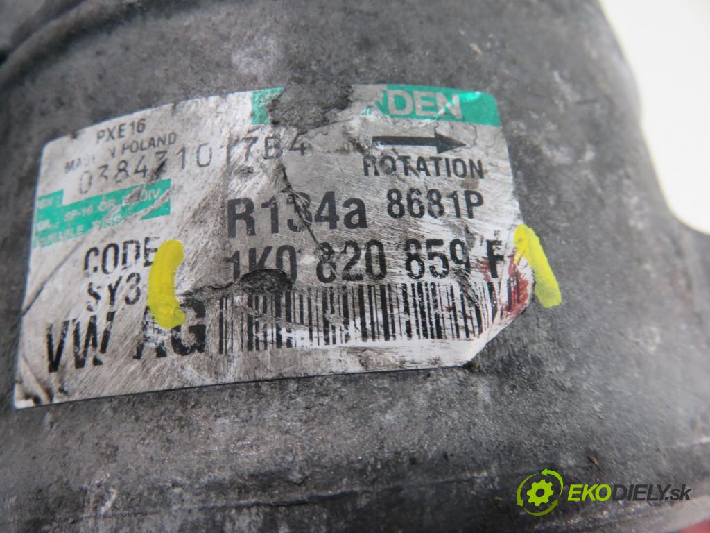 VW PASSAT B6 Variant (3C5) KOMBI 2007 125,00 2.0 TDI - BMR 1968,00 KOMPRESOR: klimatizácie 1K0820859F (Kompresory klimatizácie)