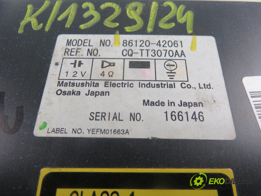 TOYOTA RAV 4 II (_A2_) SUV 2003 85,00 2.0 D-4D 4WD 116 - 1CD-FTV 1995,00 RADIO CD 8612042061