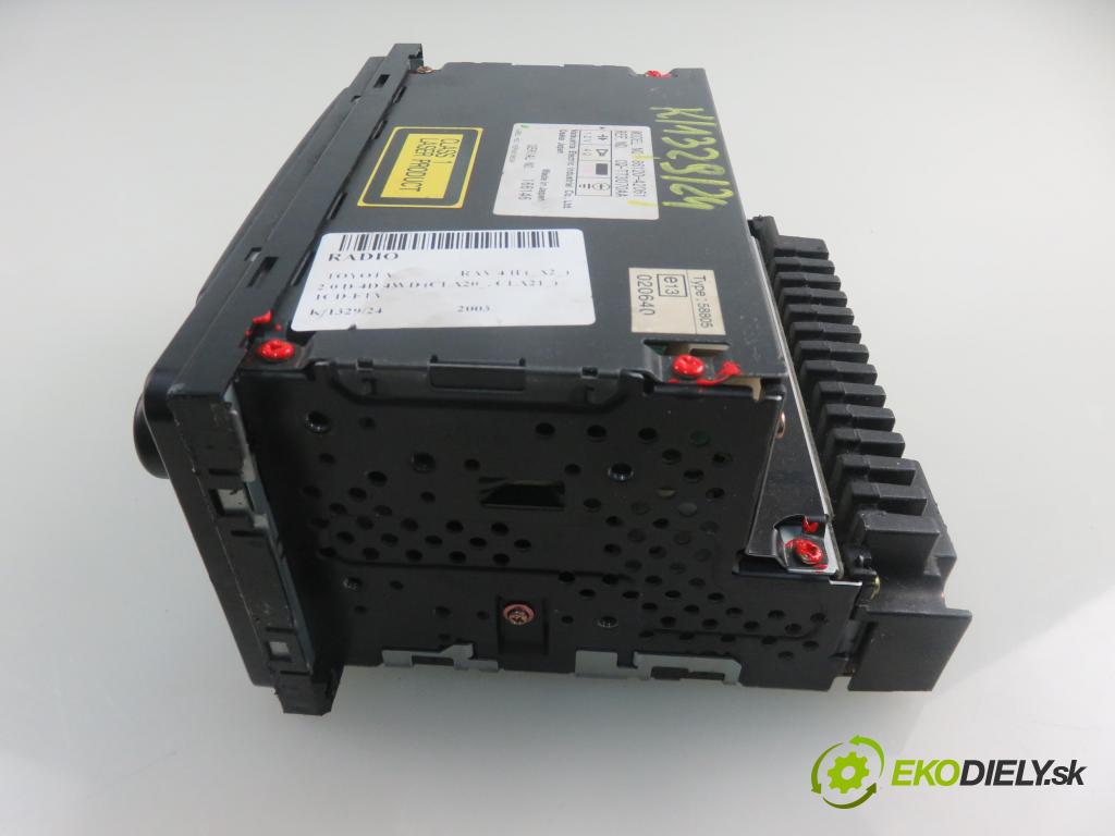 TOYOTA RAV 4 II (_A2_) SUV 2003 85,00 2.0 D-4D 4WD 116 - 1CD-FTV 1995,00 RADIO CD 8612042061