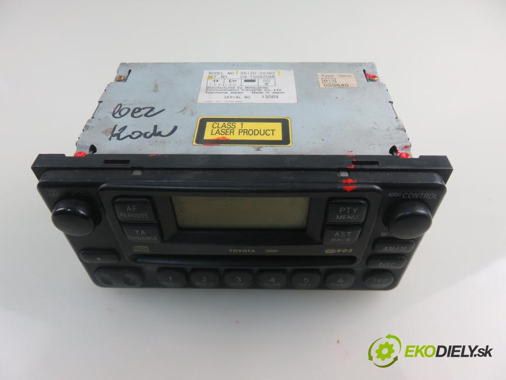 TOYOTA PREVIA (_R3_) MINIVAN 2001 85,00 2.0 D-4D 116 - 1CD-FTV 1995,00 RADIO CD 8612028382