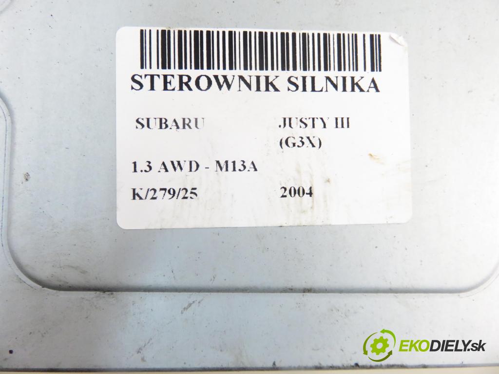 SUBARU JUSTY III (G3X) HB 2004 69,00 1.3 AWD 94 - M13A 1328,00 Riadiaca jednotka Motor 3392086G13