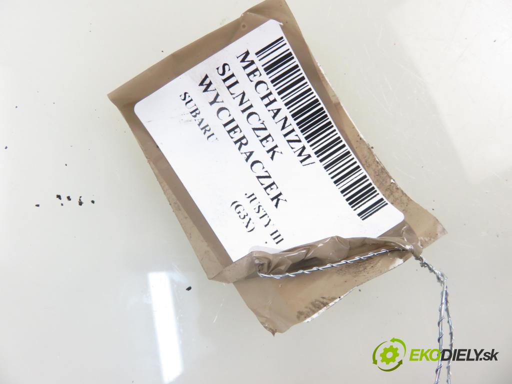 SUBARU JUSTY III (G3X) HB 2004 69,00 1.3 AWD 94 - M13A 1328,00 Mechanizmus stieračov predný  (Motorčeky stieračov predné)