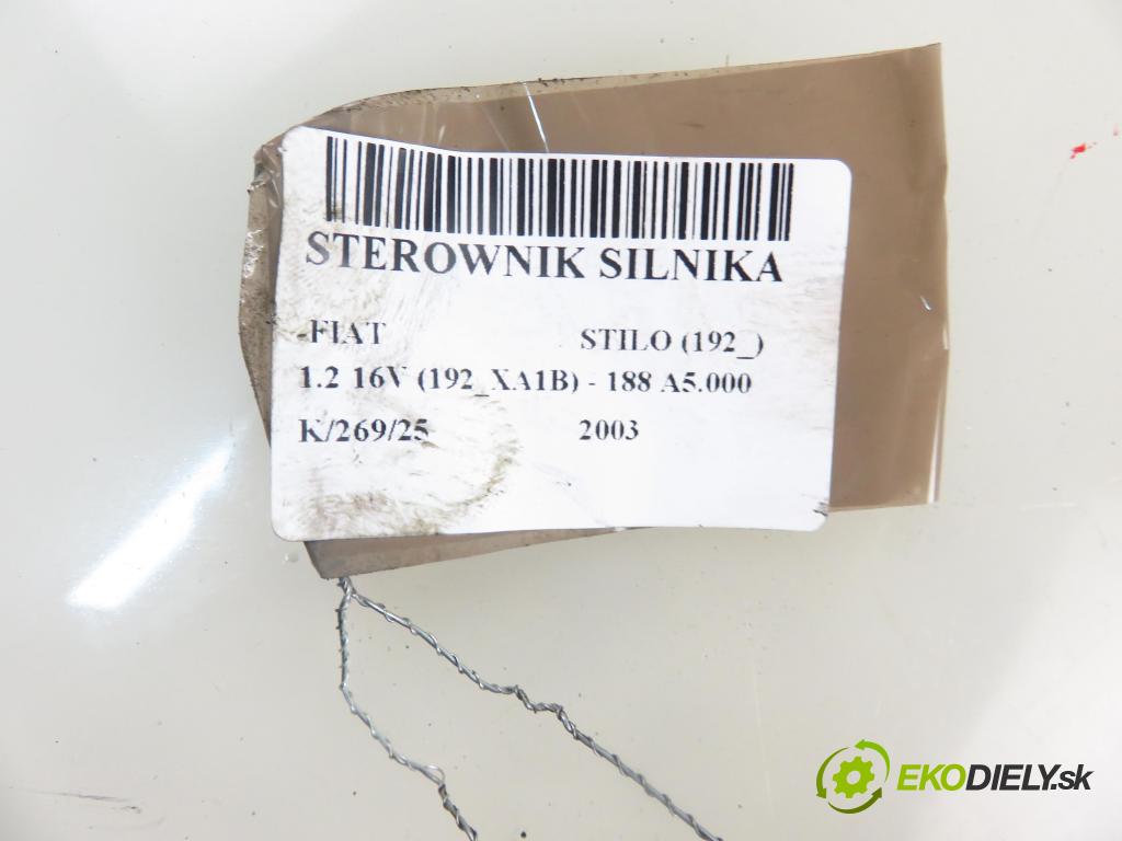 FIAT STILO (192_) HB 2003 59,00 1.2 16V 80 - 188 A5.000 1242,00 Riadiaca jednotka Motor 0261207086 ; 00468183880