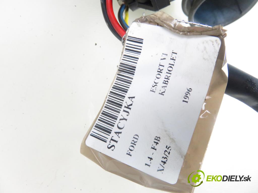FORD ESCORT VI kаbriolet (ALL) CABRIO 1996 55,00 1.4 8V 75 - F4B 1392,00 spinačka  (Spínacie skrinky a kľúče)