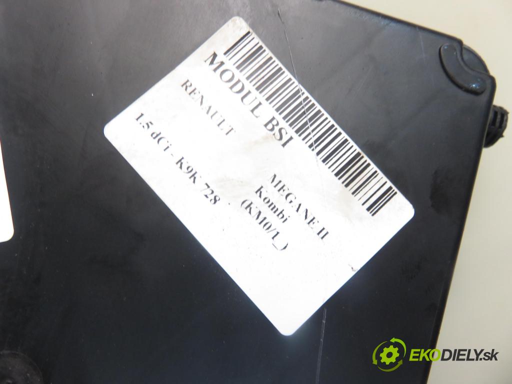RENAULT MEGANE II Kombi (KM0/1_) KOMBI 2004 0,00 1.5 dCi - K9K 728 1461,00 MODUL BSI 8200309691 ; S118400320D