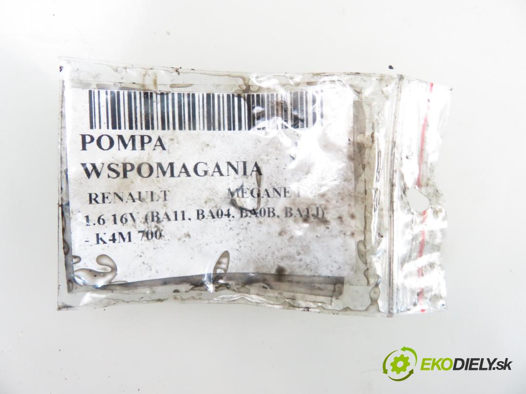 RENAULT MEGANE I (BA0/1_) HB 2002 79,00 1.6 16V 107 - K4M 700 1598,00 Pumpa servočerpadlo 26090956 ; 8200113599 ; 8200112299 (Servočerpadlá, pumpy riadenia)