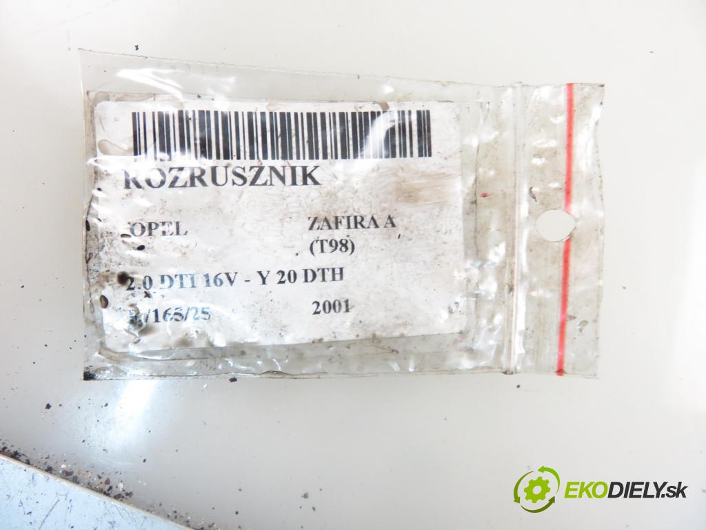 OPEL ZAFIRA A Nadwozie Wielkopojemne (MPV) (T98) MINIVAN 2001 74,00 2.0 DTI 16V 101 - Y 20 DTH 1995,00 Štartér 0001109052 (Štartéry)