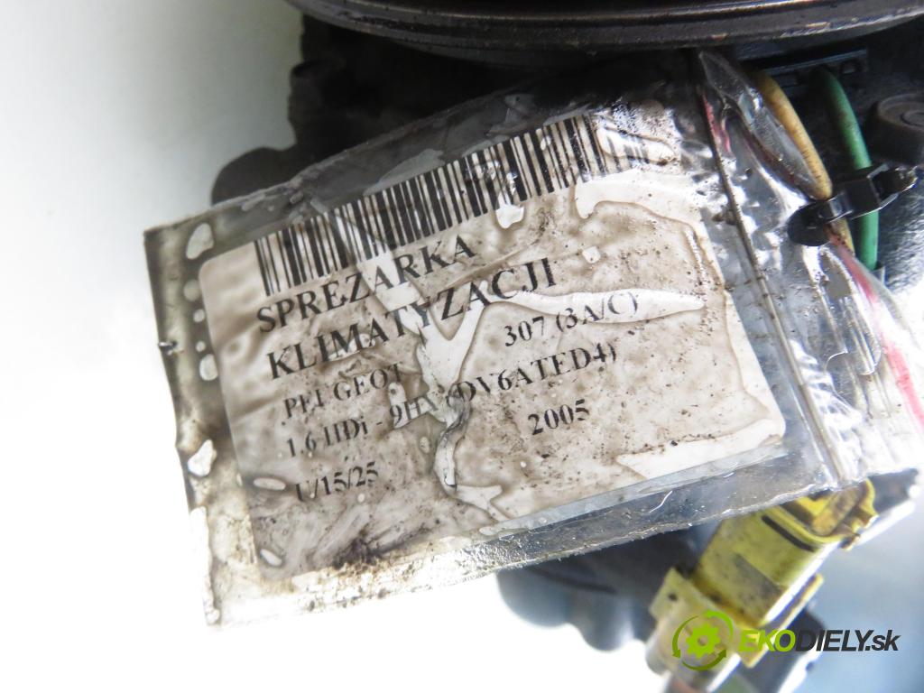 PEUGEOT 307 (3A/C) HB 2005 0,00 1.6 HDi - 9HX (DV6ATED4) 1560,00 KOMPRESOR: klimatizácie 96519910980 (Kompresory klimatizácie)