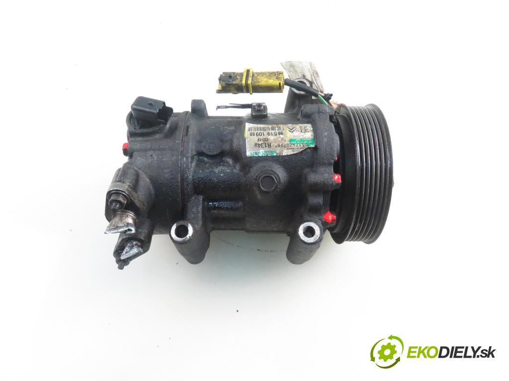 PEUGEOT 307 (3A/C) HB 2005 0,00 1.6 HDi - 9HX (DV6ATED4) 1560,00 KOMPRESOR: klimatizácie 96519910980 (Kompresory klimatizácie)