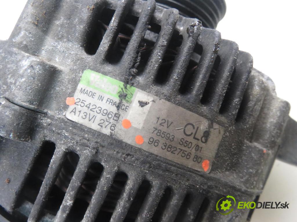 CITROEN XSARA (N1) HB 2002 80,00 1.6 16V 109 - NFU 1587,00 Alternátor 9638275680 ; 2542396B (Alternátory)