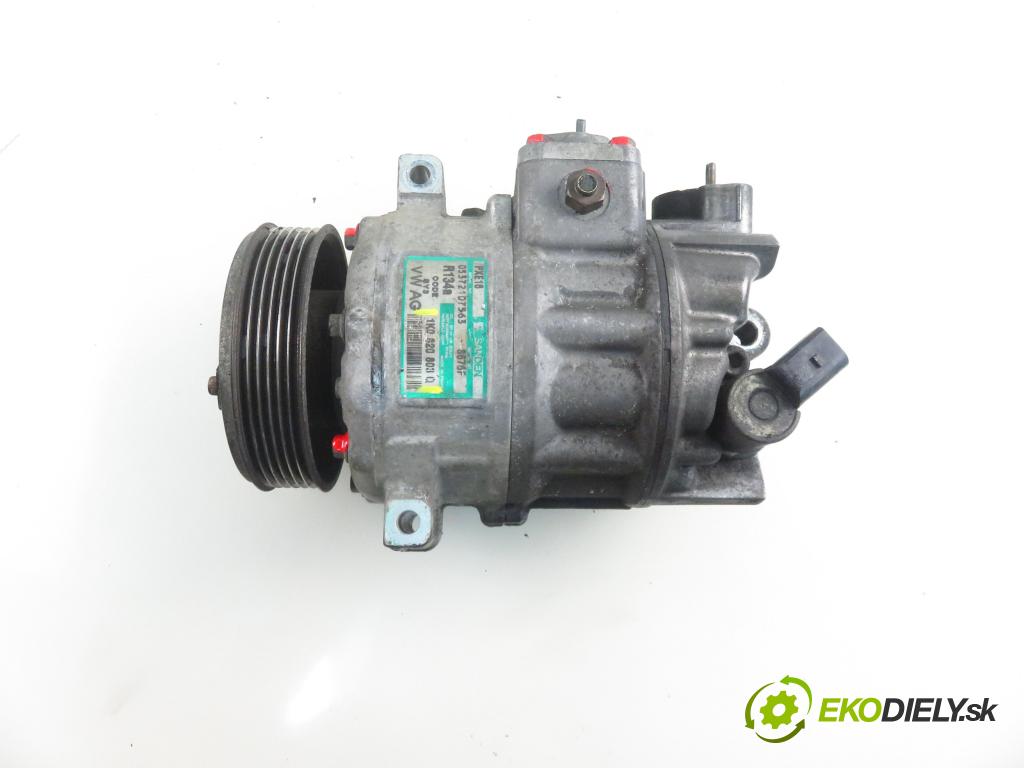 VW PASSAT B6 (3C2) SEDAN 2005 103,00 2.0 TDI 16V - BKP 1968,00 KOMPRESOR: klimatizácie 1K0820803Q (Kompresory klimatizácie)